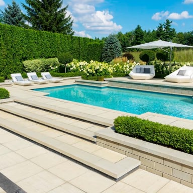 Techo-Bloc Ocean Grande Slabs Travertina Raw Patio