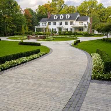 Champlain Grey Driveway Roundabout 2