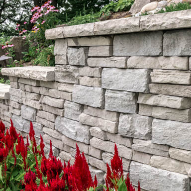 We offer a variety of options for retaining walls and wall systems ranging from natural stone retaining walls to designer's building blocks and living wall systems; we have it all with a wide selection of colors and sizing