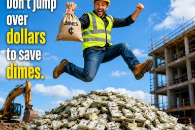 Jumping over dollars to save dimes