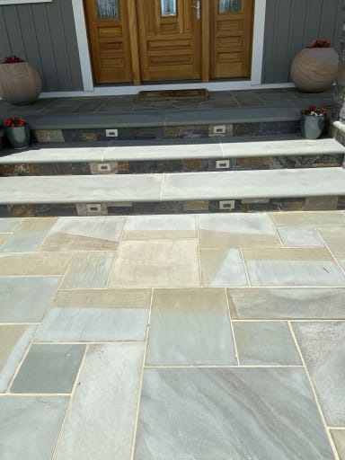 Custom Bluestone Patio and Steps