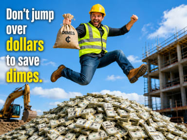 Jumping over dollars to save dimes Jumping over dollars to save dimes