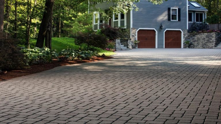 London Cobble Pavers driveway London Cobble Pavers driveway
