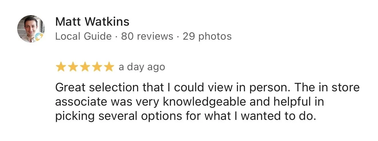 5 Star Google Review