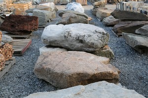Boulders in our Stone Yard