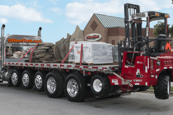 Flatbed services, boulder placement services.
