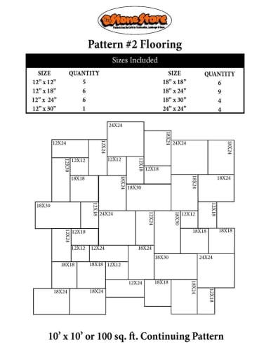 Bluestone Flooring Pattern Version 2