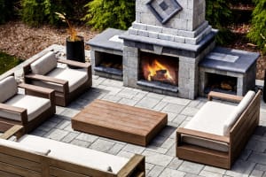 Techo-bloc fireplaces