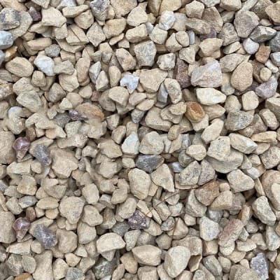 tan colored stone, crushed sand stone