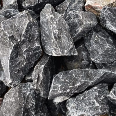 number 2 stone, blue gray stone, crushed stone, blue grey crushed stone