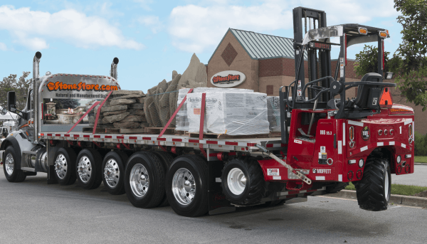 Flatbed forklift delivery