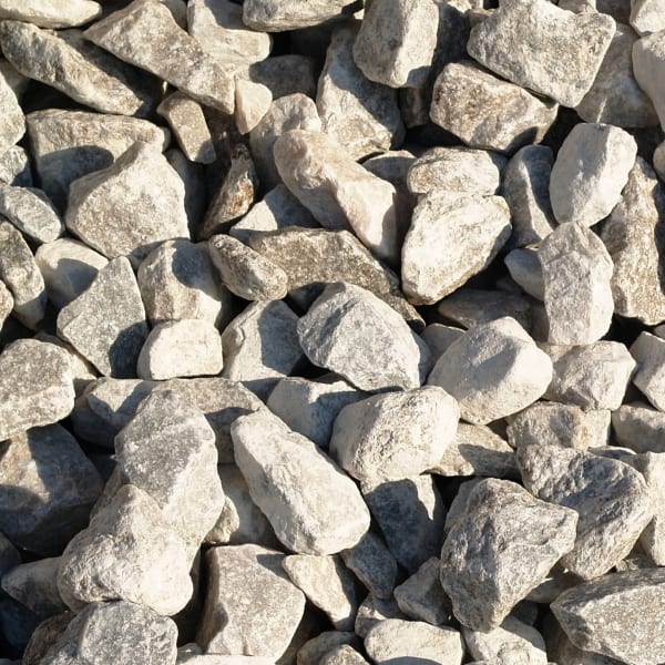 #57 Gray White Crushed Stone 