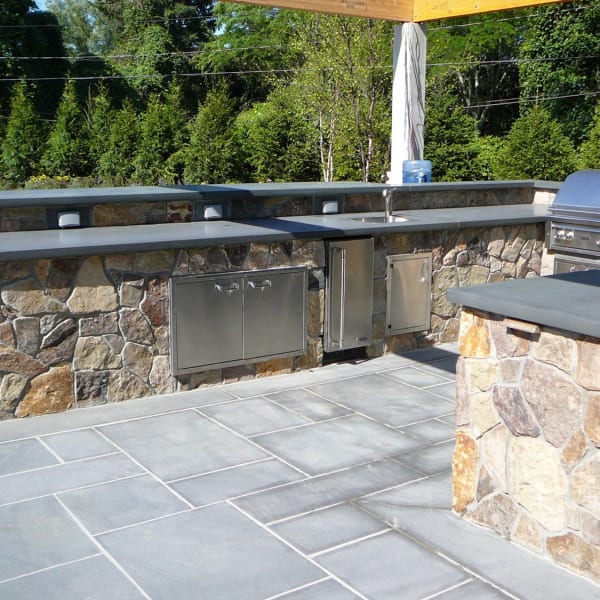 Dark & Brown Irregular Grill Island