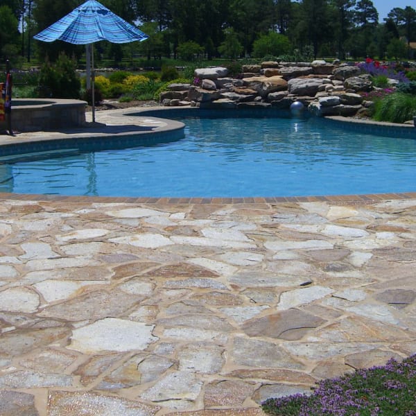 MD Supreme Flagstone Poolside Patio
