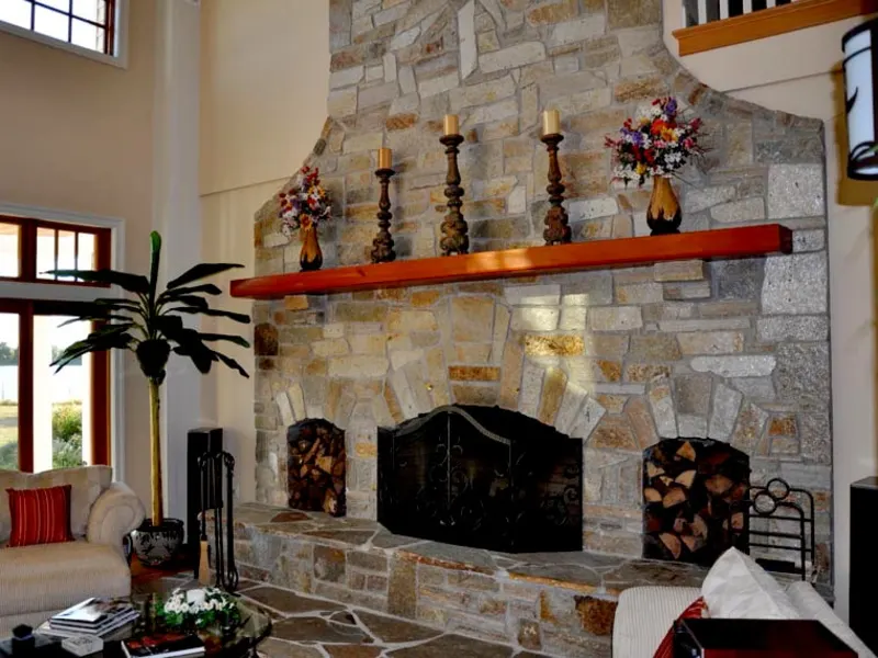 Flagstone Fireplace