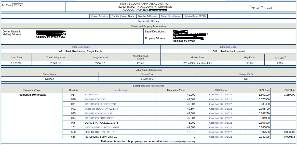 Harris County Homestead Exemption Form 2023 Printable Forms Free Online