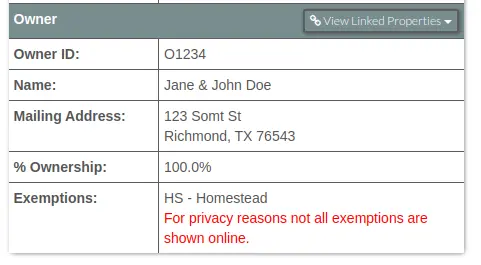 Fort Bend County homestead exemption gives you $100,000 off the appraised value