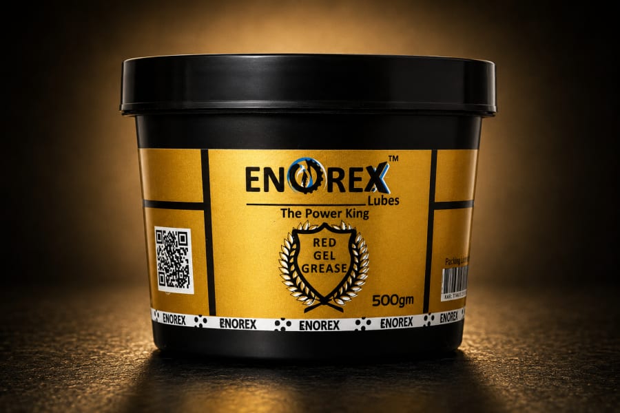 Enorex Red Gel Grease, Synthetic Lithium Complex