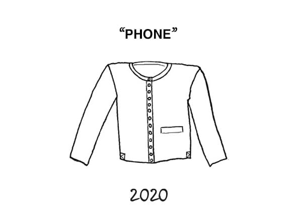 Cardigan "le phone"