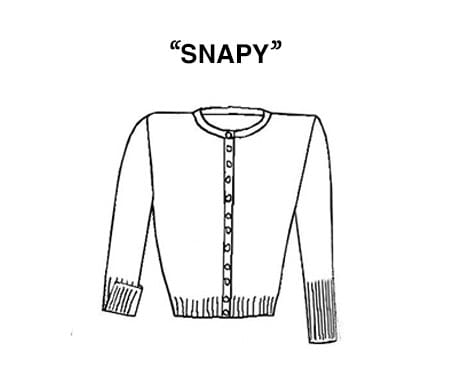 Cardigan "le snapy"