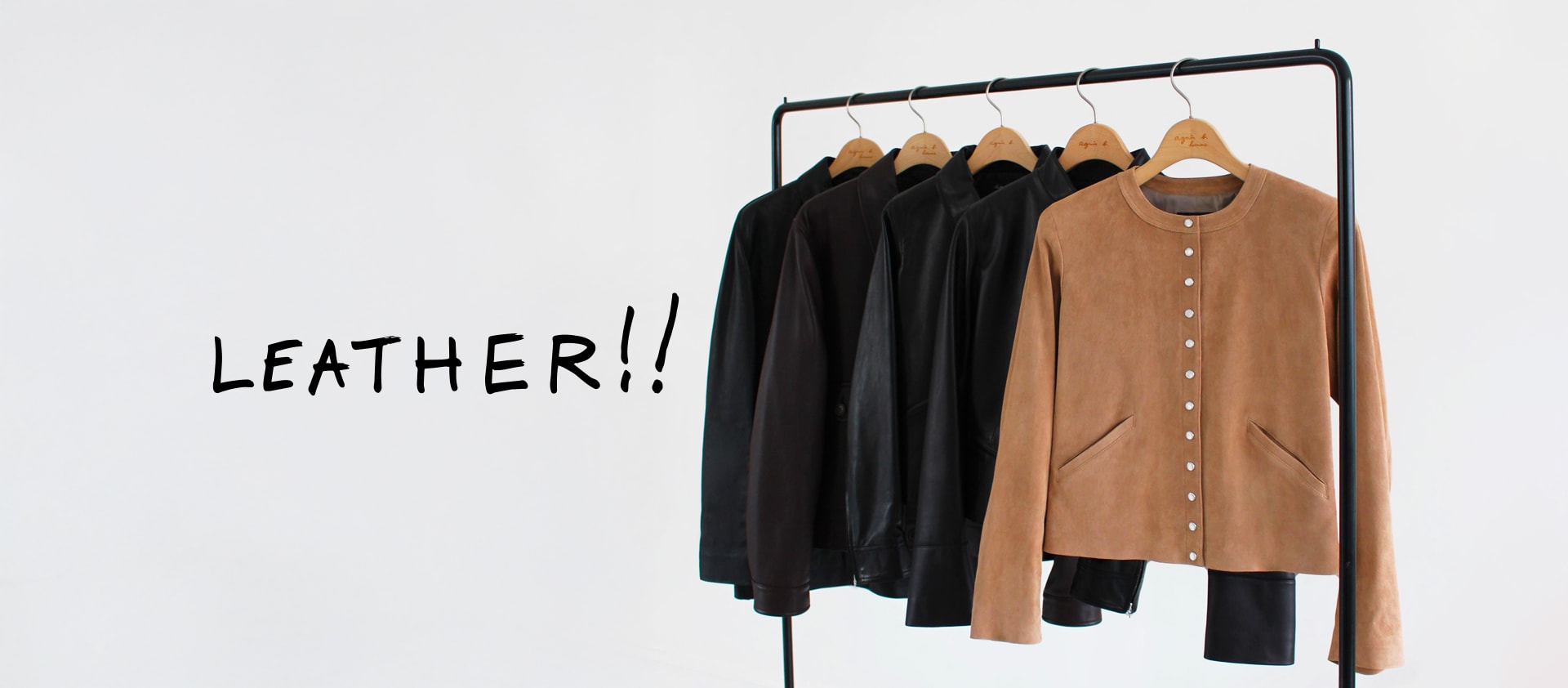 leather agnès b.