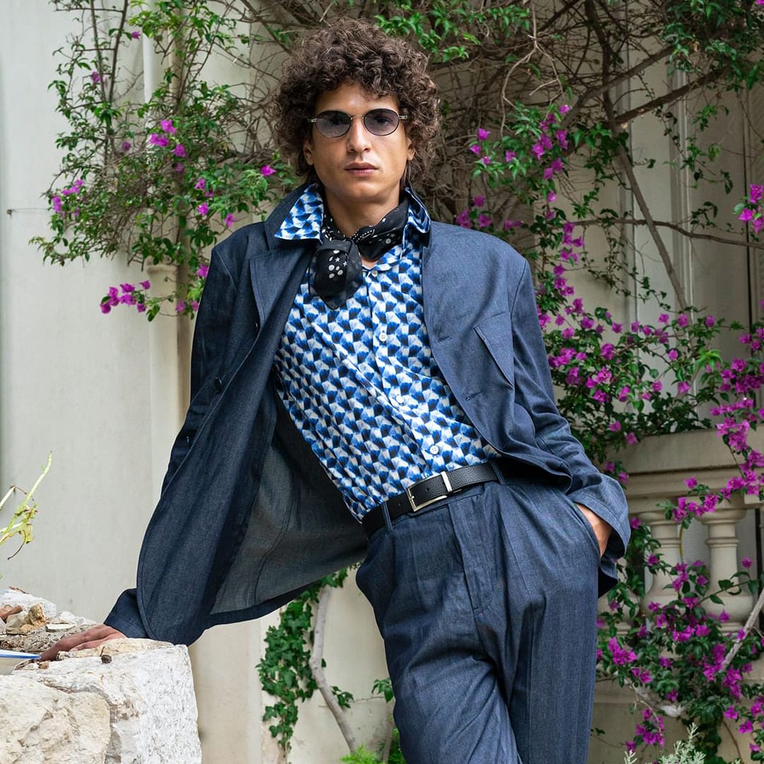 the blue suit men summer 24