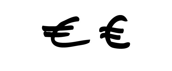 euro handwritten agnès b