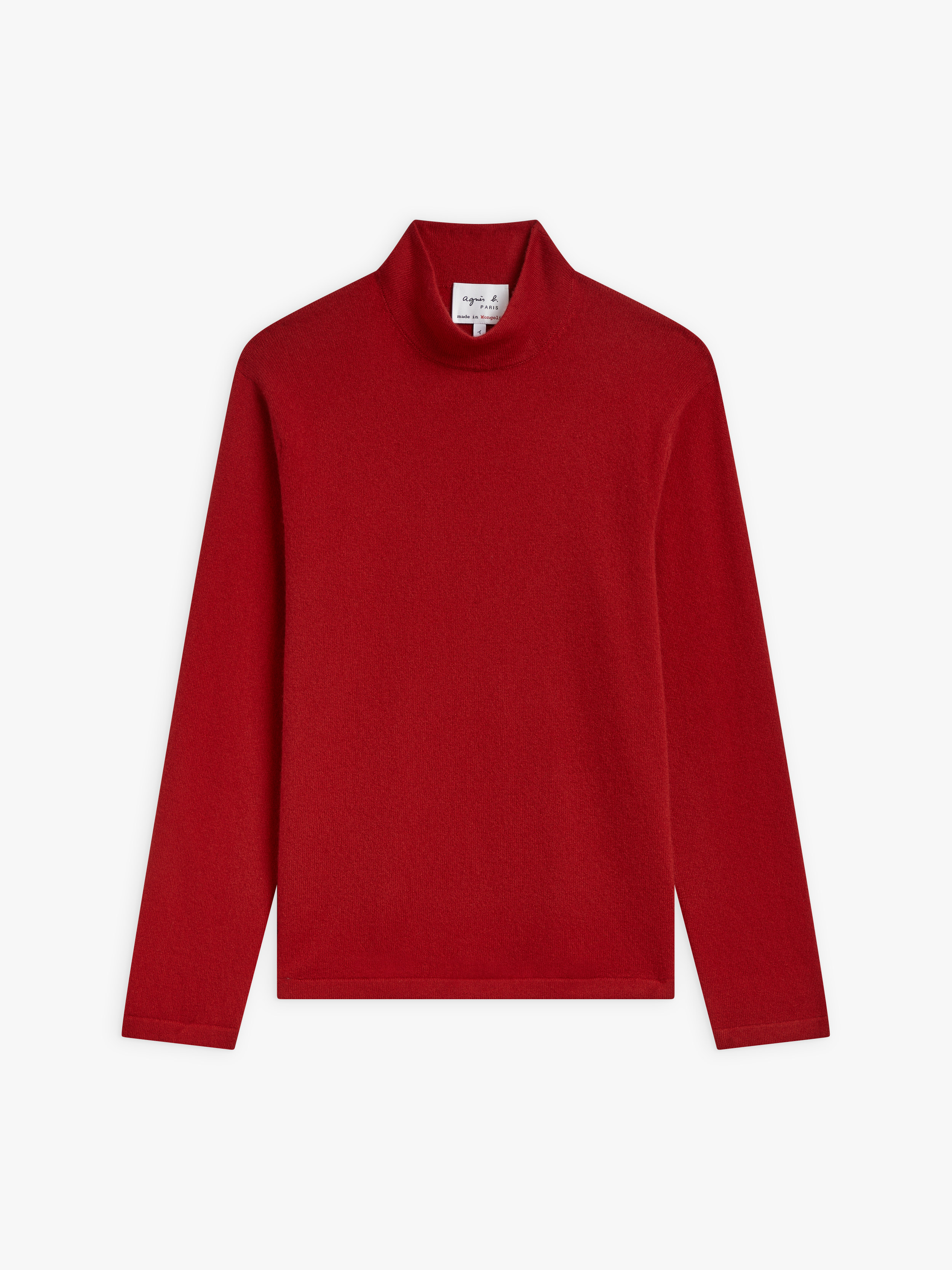 pull Paper en cachemire rouge