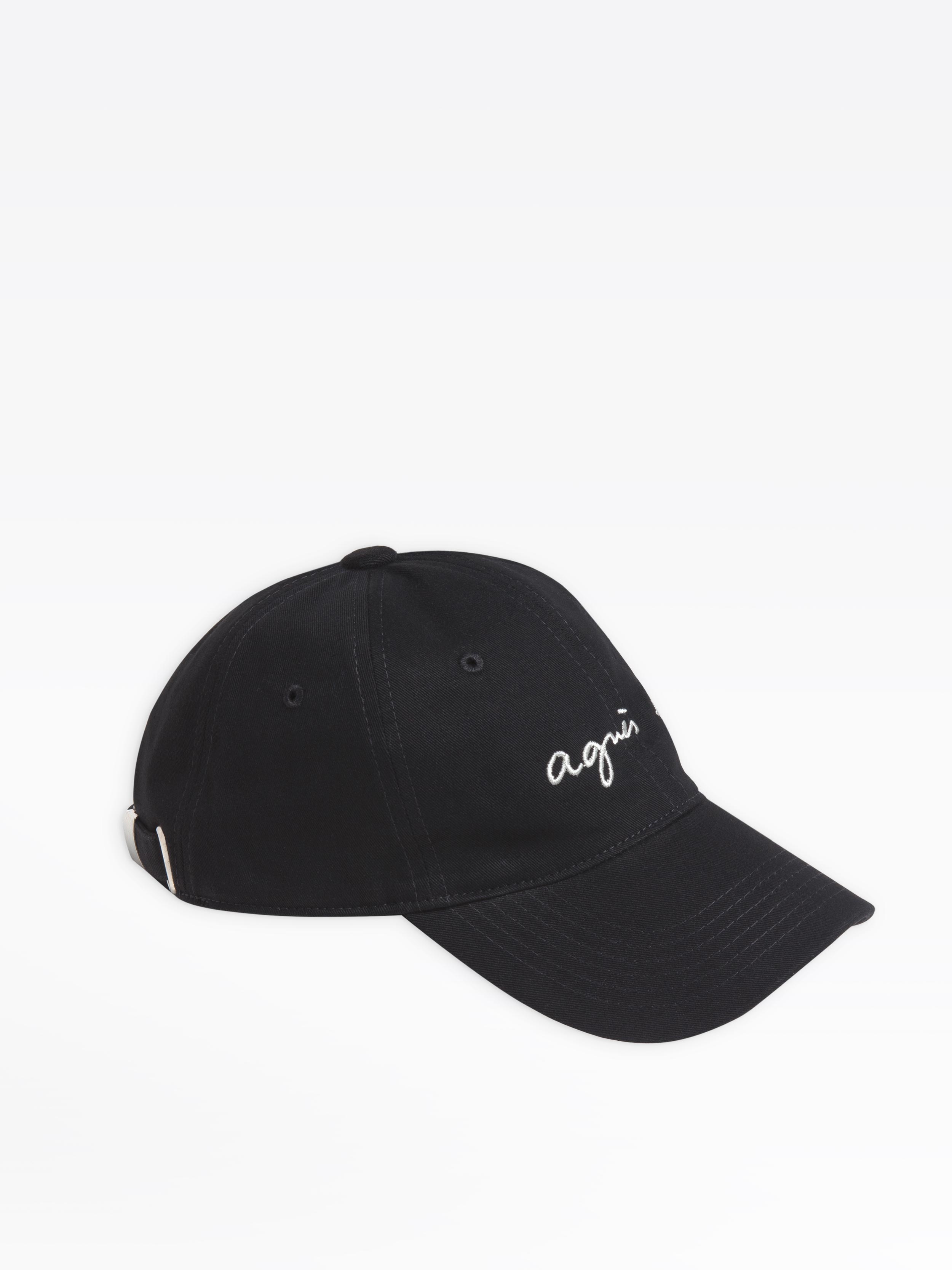 casquette brod&eacute;e "agn&egrave;s b." noire