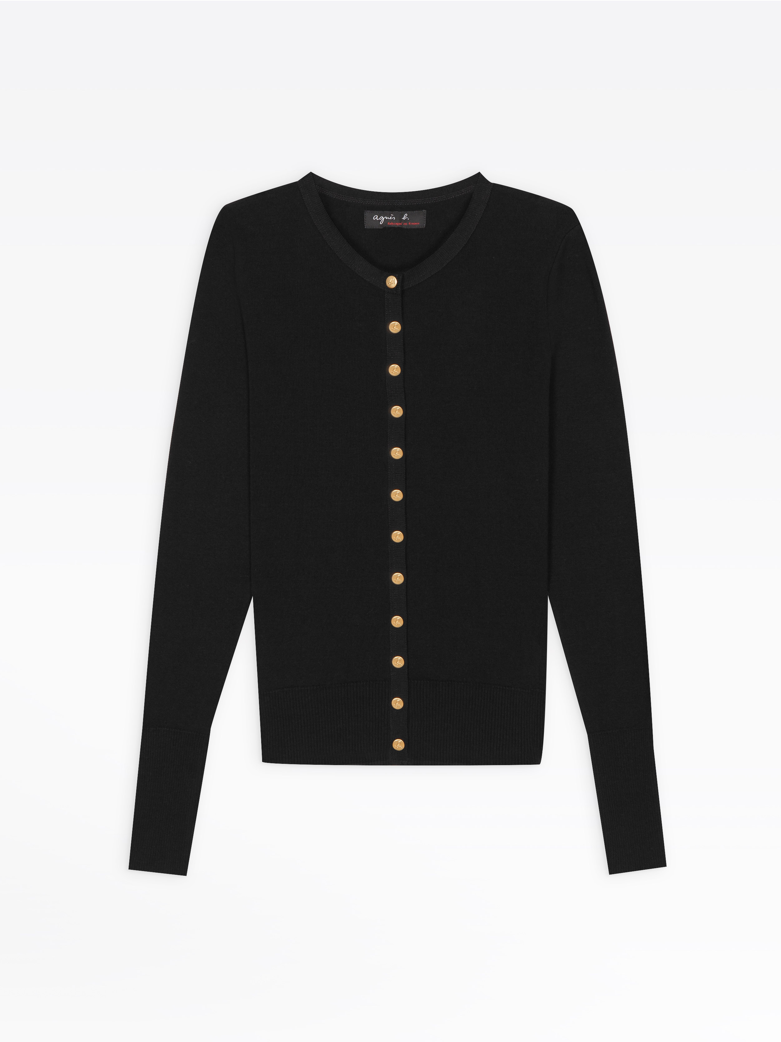 black Snapy snap cardigan