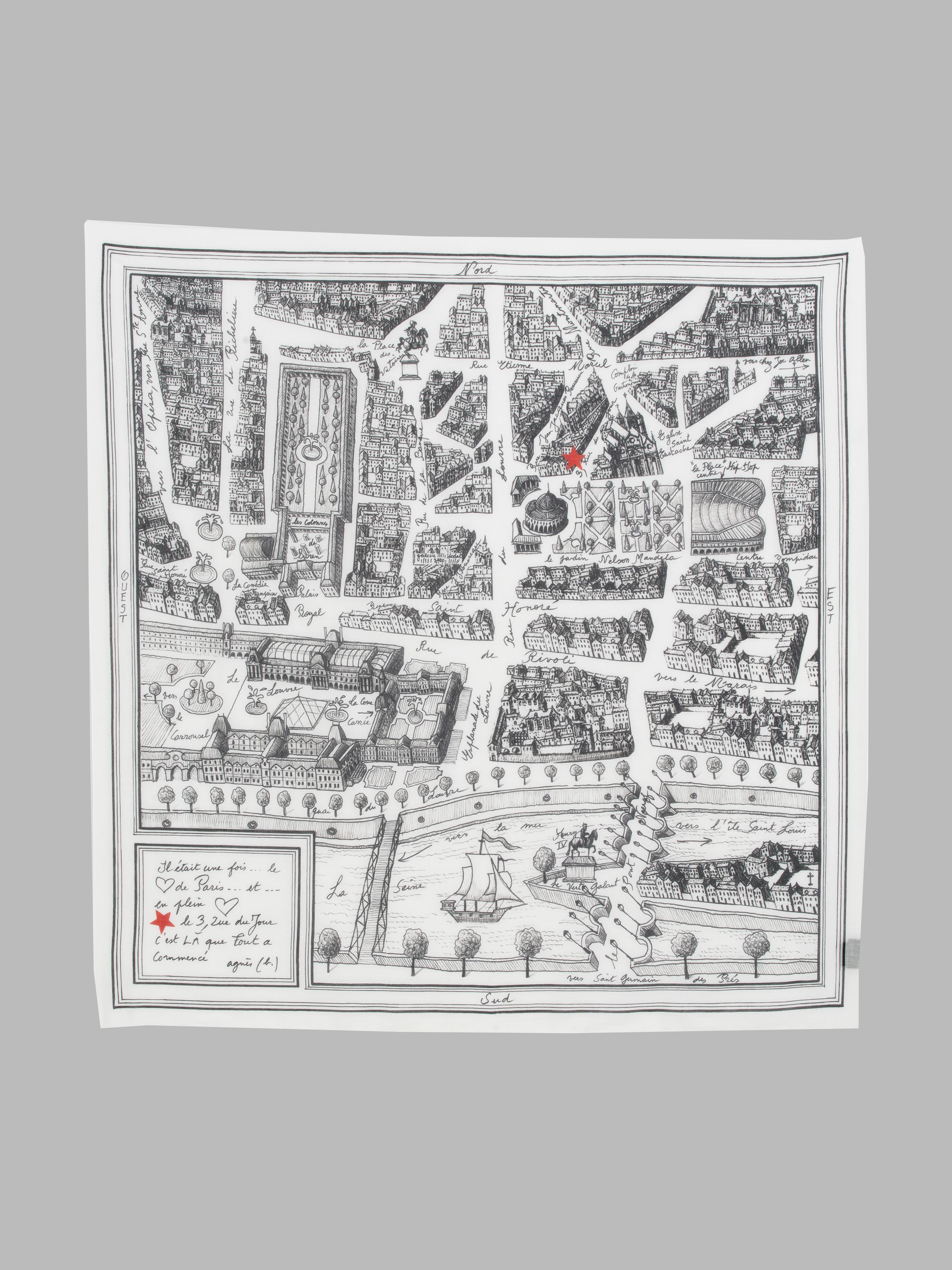 carr&eacute; Rue du Jour en coton