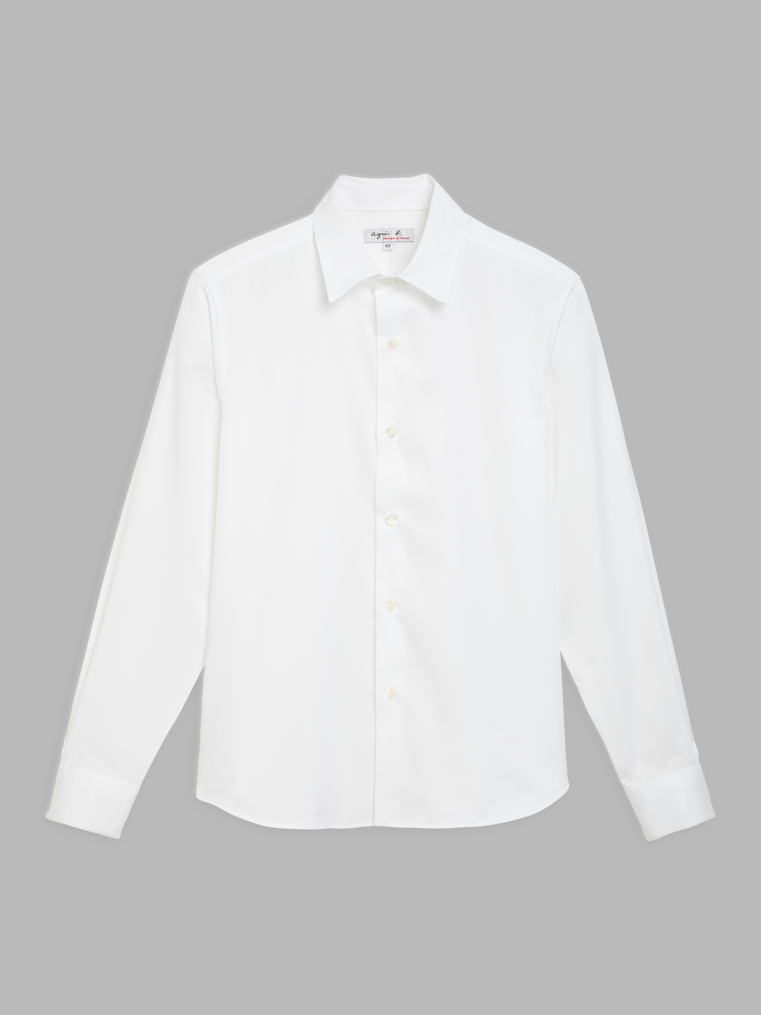 white cotton twill Tom shirt