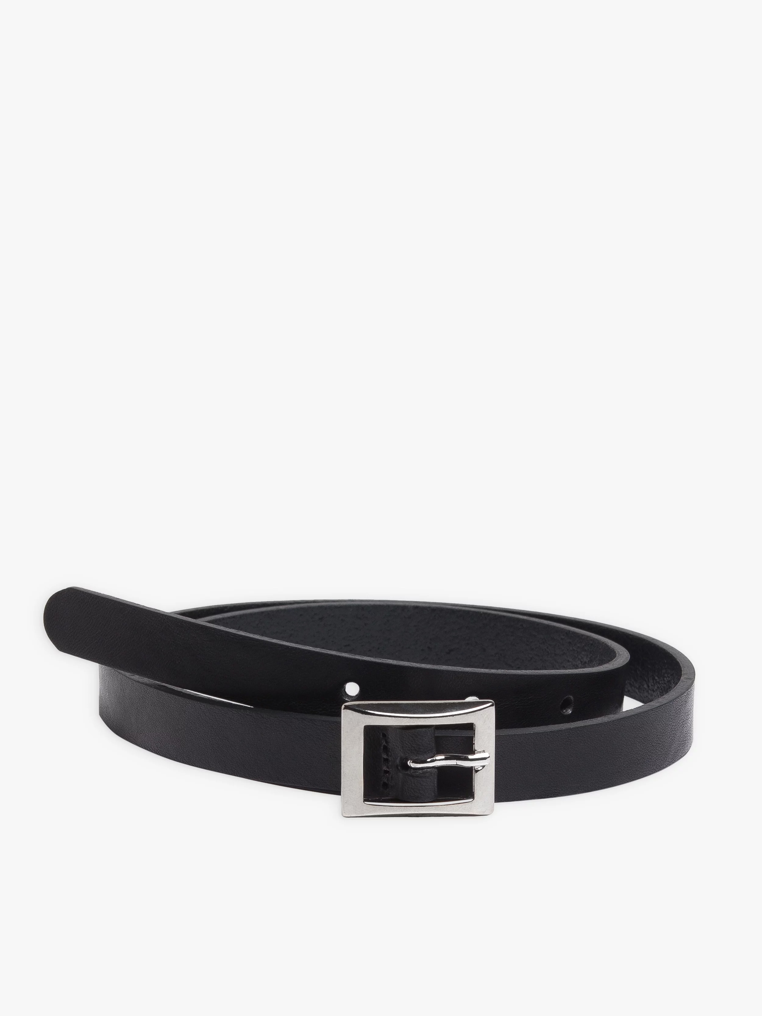 ceinture Box noire en cuir