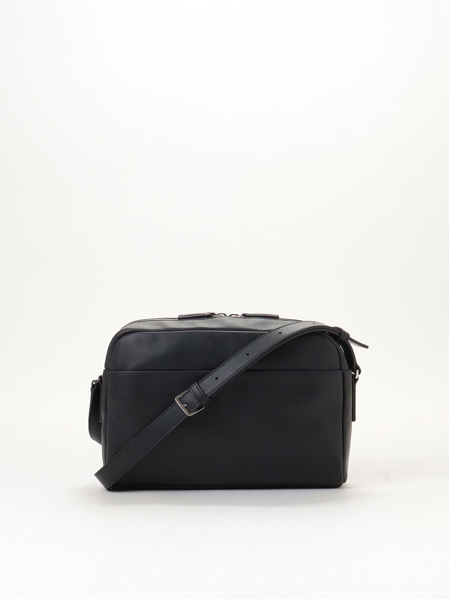 large black leather shoulder bag