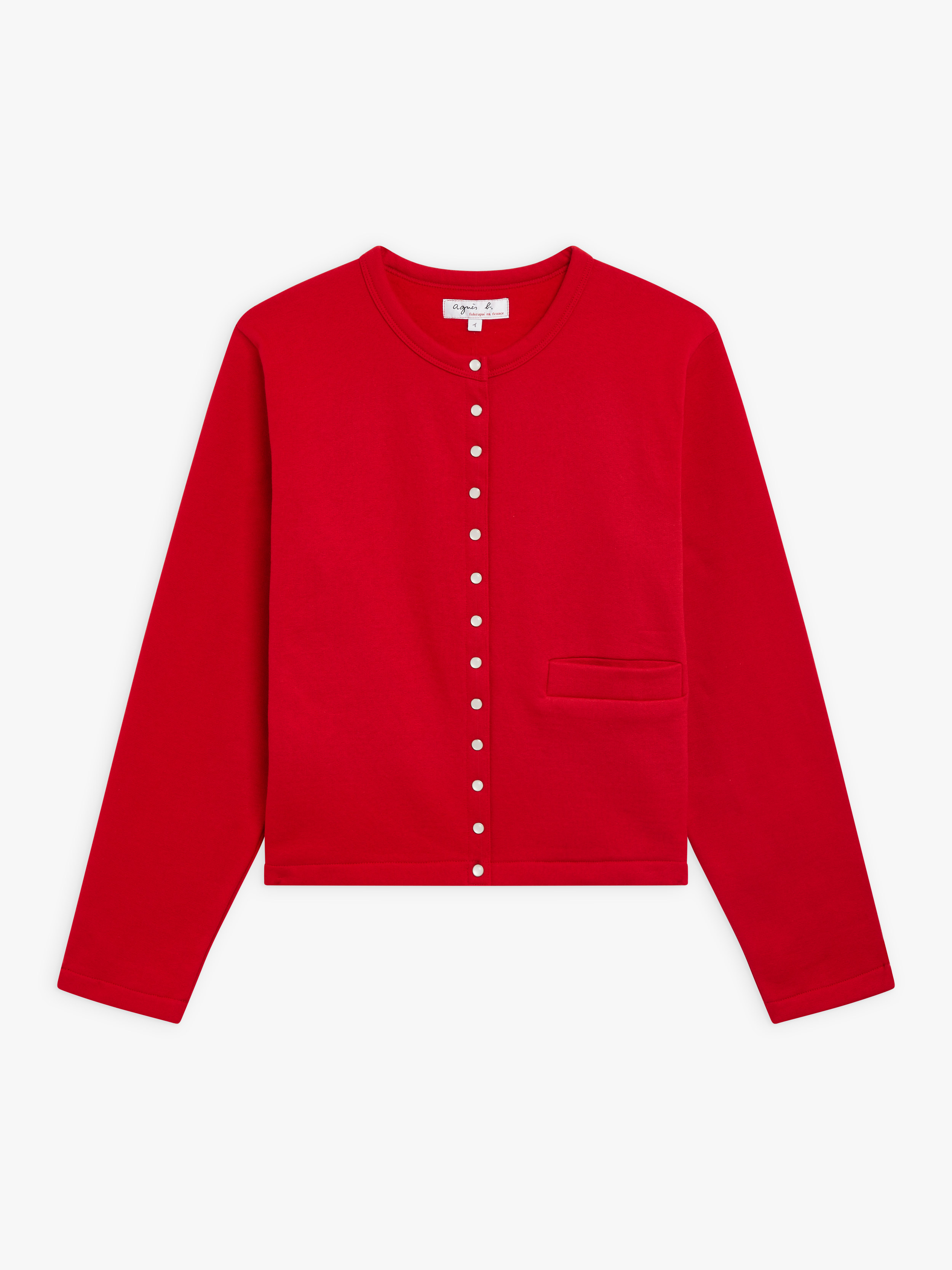 red Phone snap cardigan