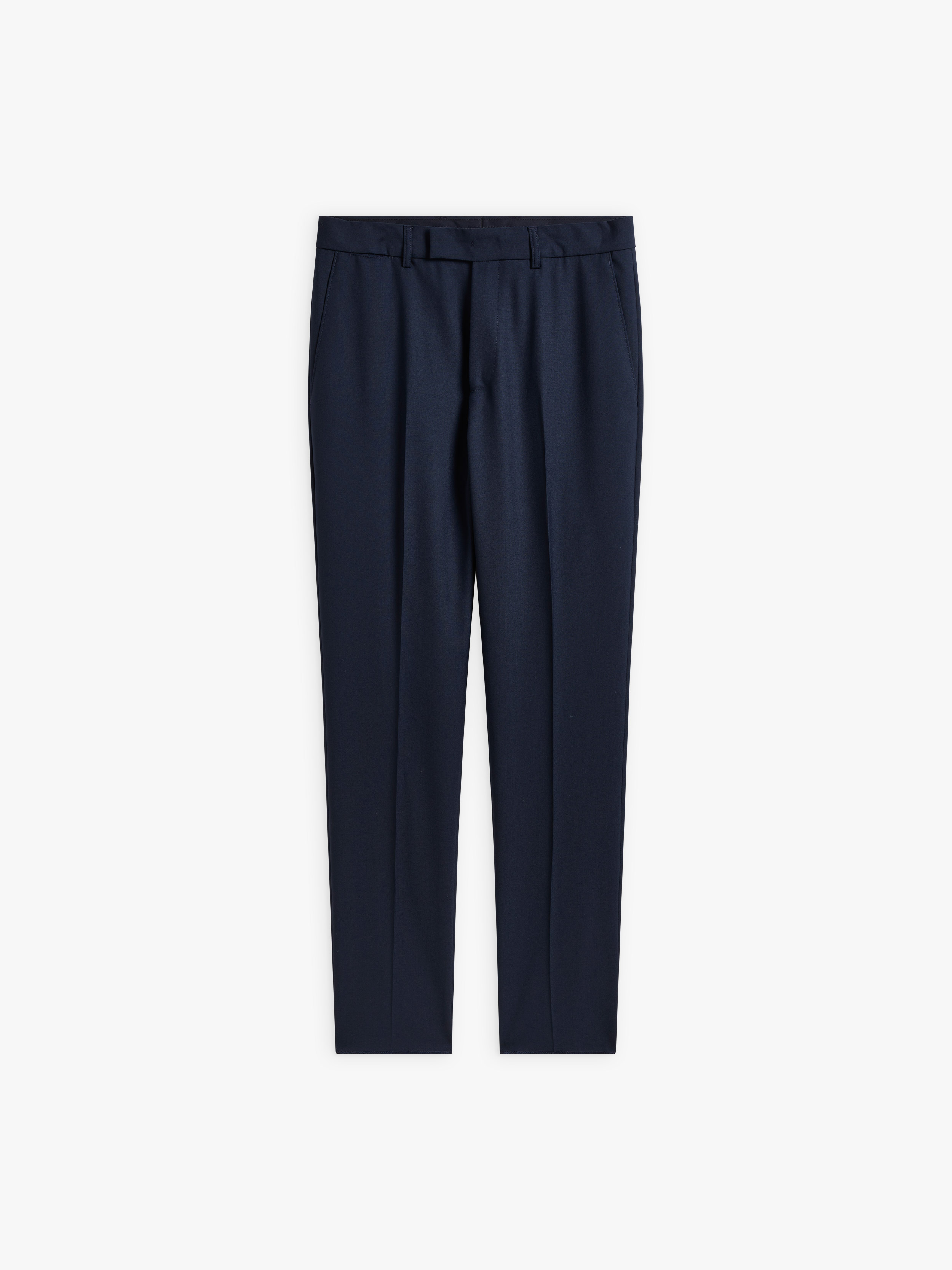blue wool slim fit Lucky trousers