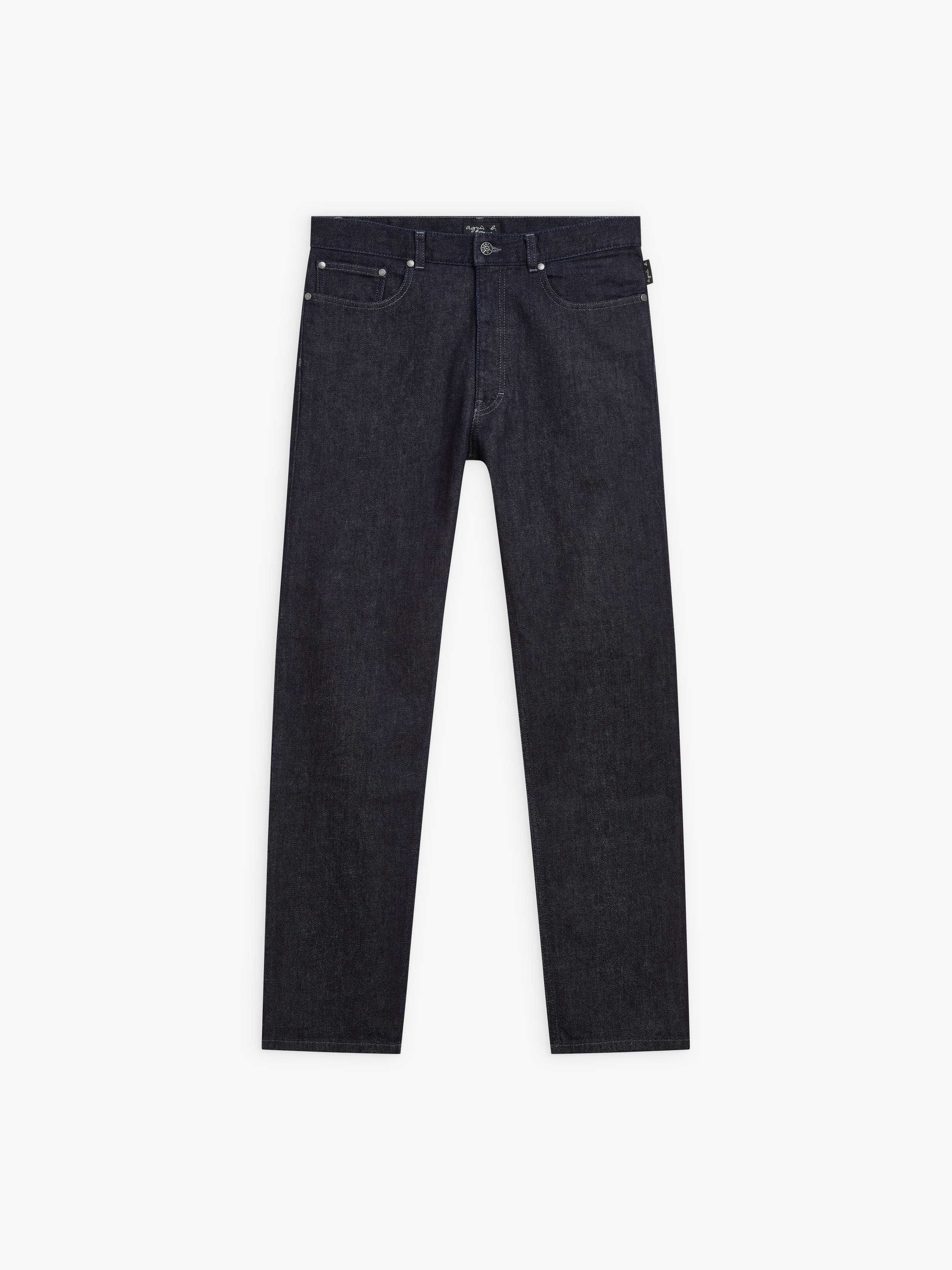 regular jeans in raw cotton denim