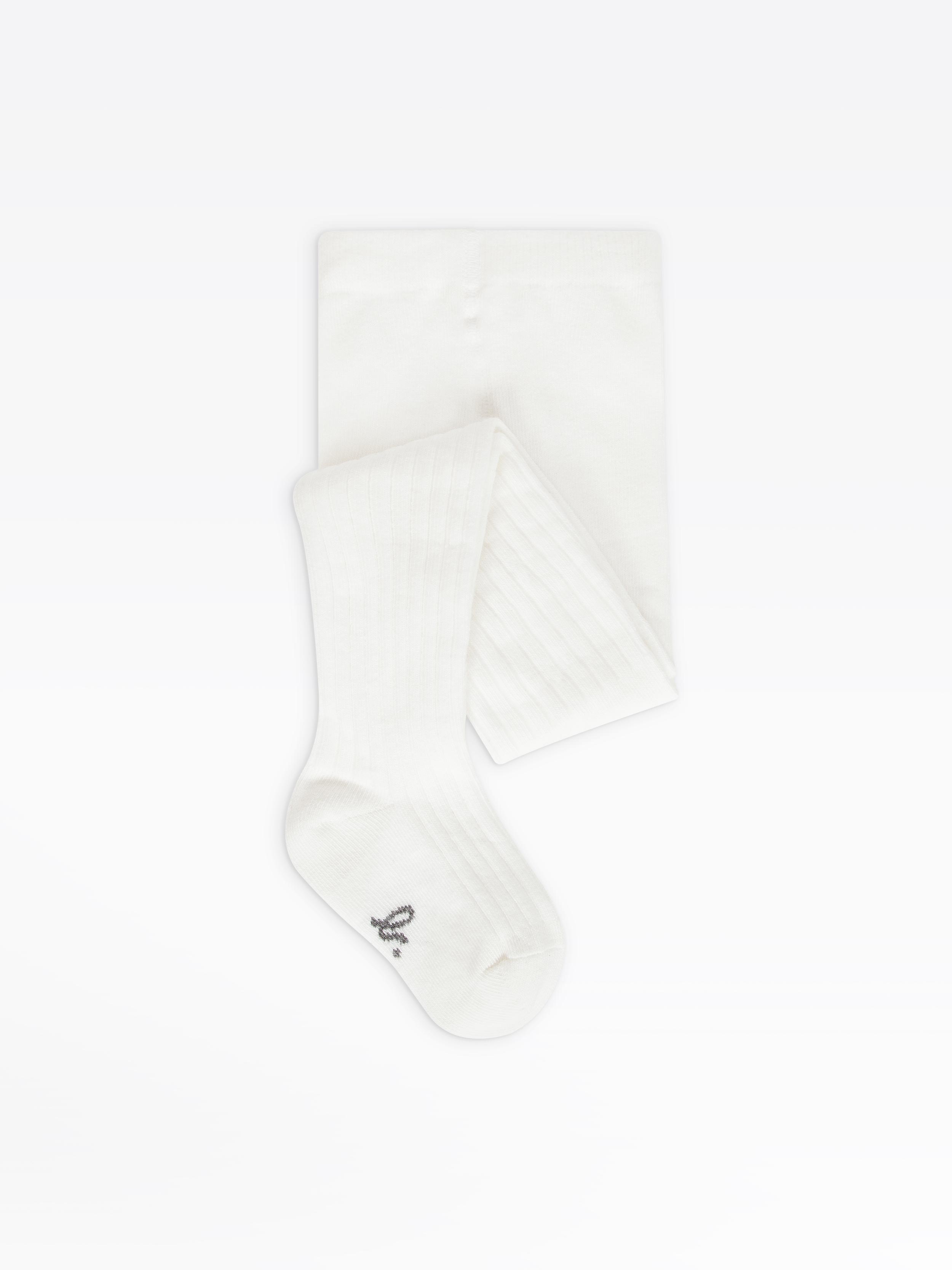 collants Nila &eacute;crus en jersey