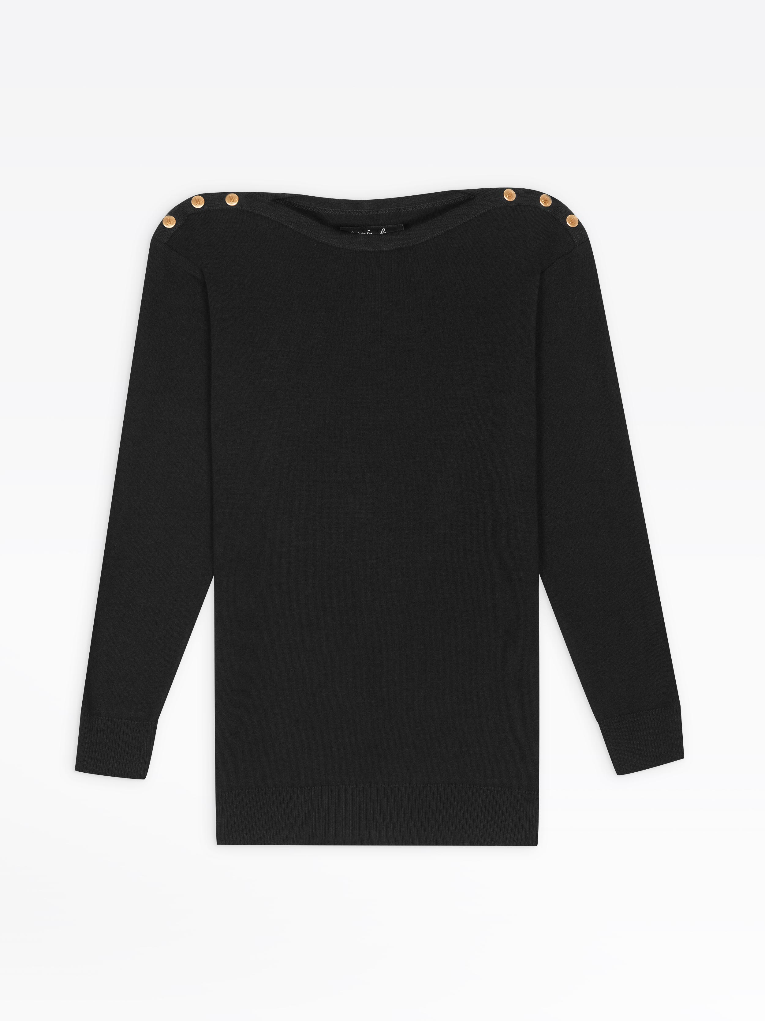 black Badiane jumper with elbow-length sleeves