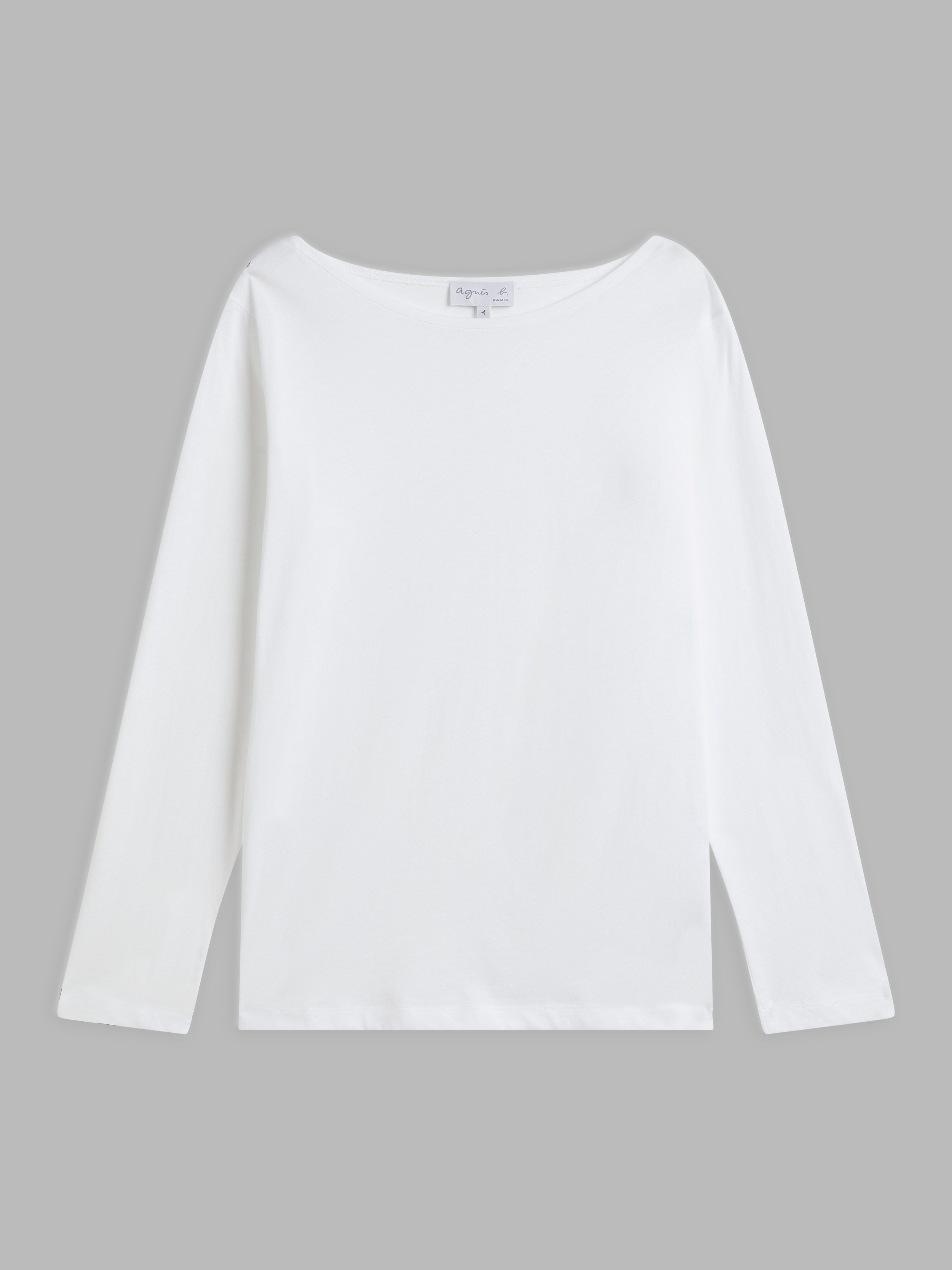 t-shirt New Bow en jersey de coton blanc