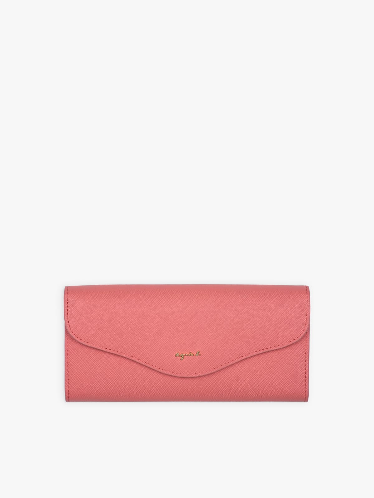 pink classic leather wallet