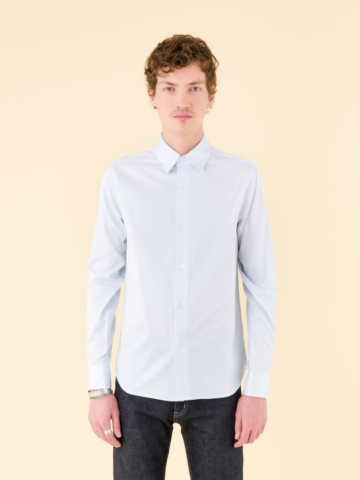 light blue Tom shirt