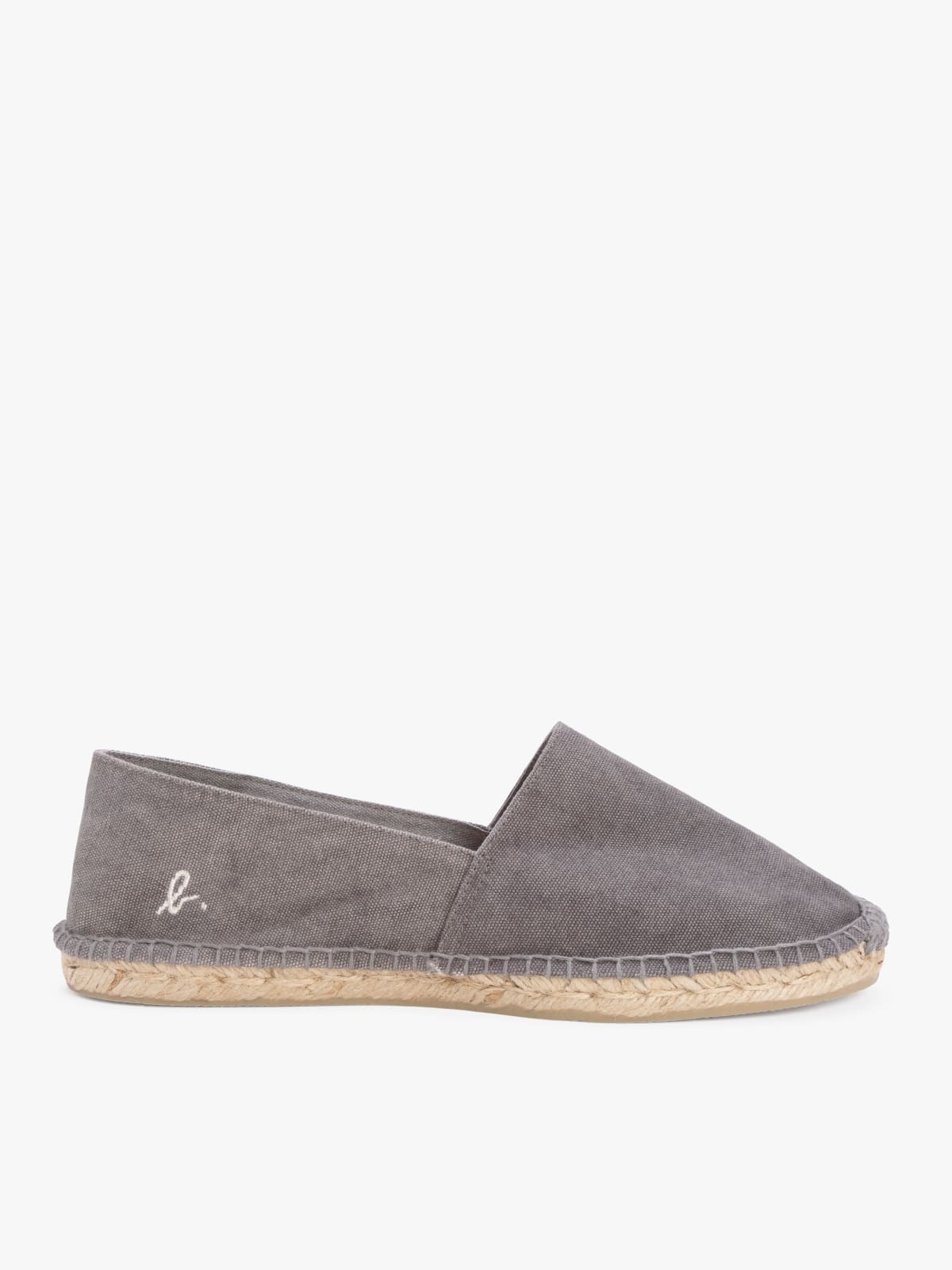 grey Alpargata men's cotton canvas espadrilles