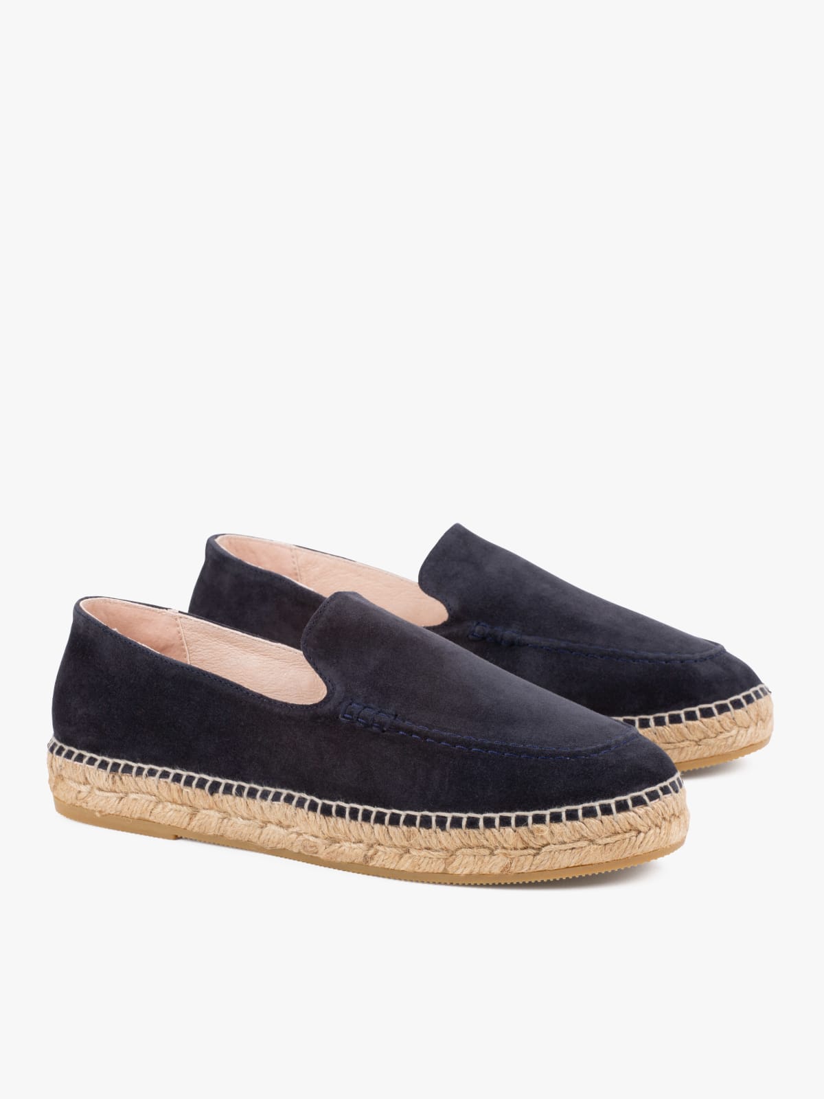 night blue Kai women's suede leather espadrilles