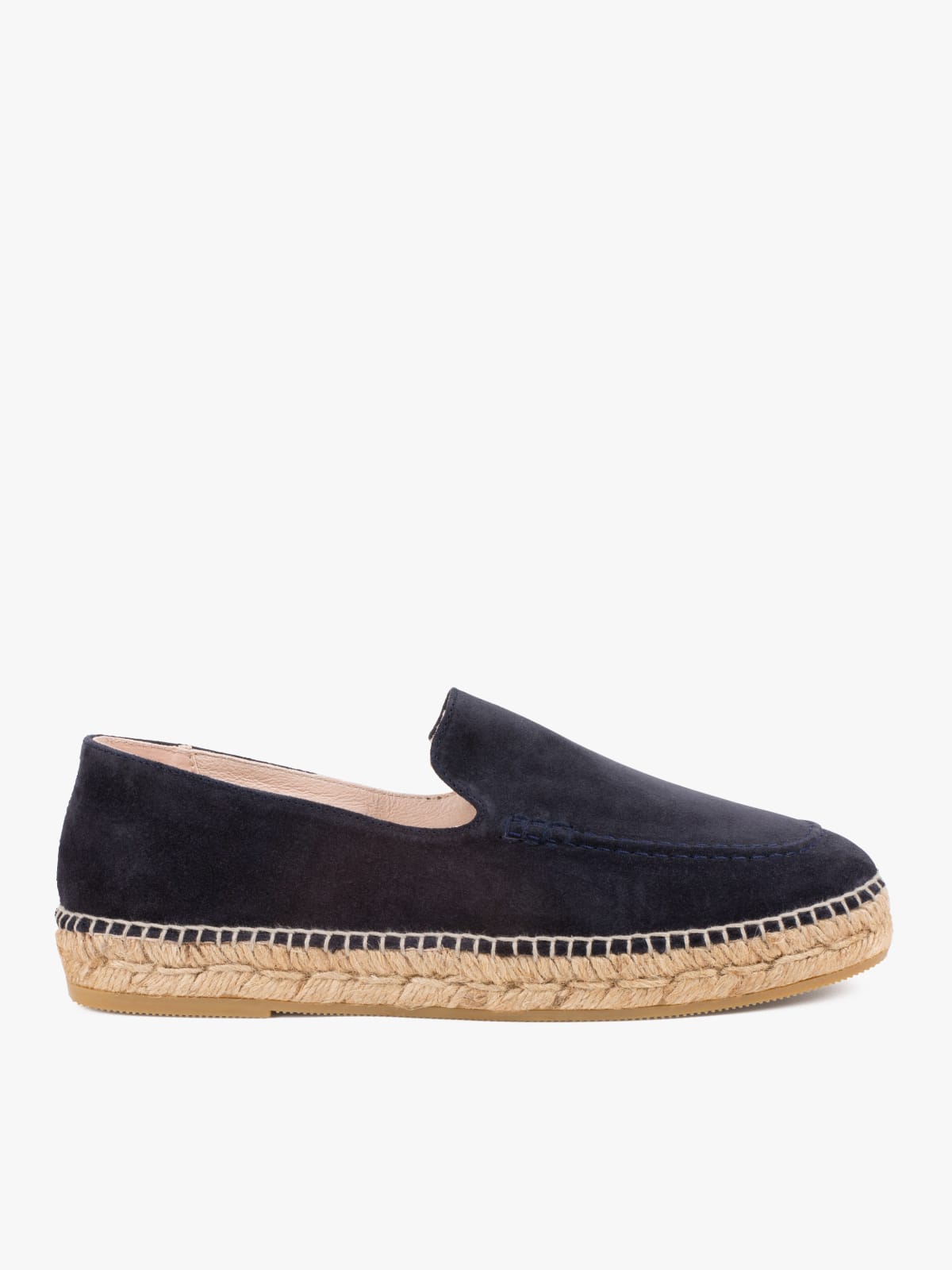 night blue Kai women's suede leather espadrilles