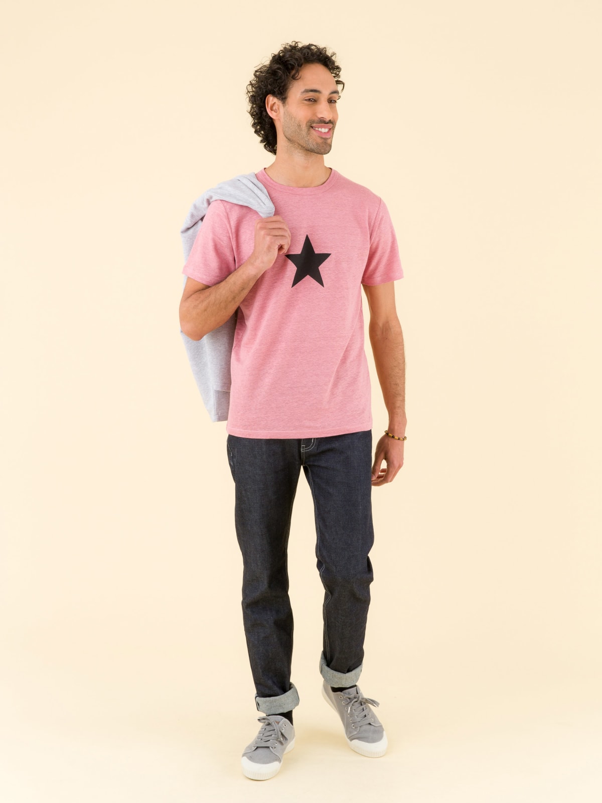pink Brando linen jersey t-shirt