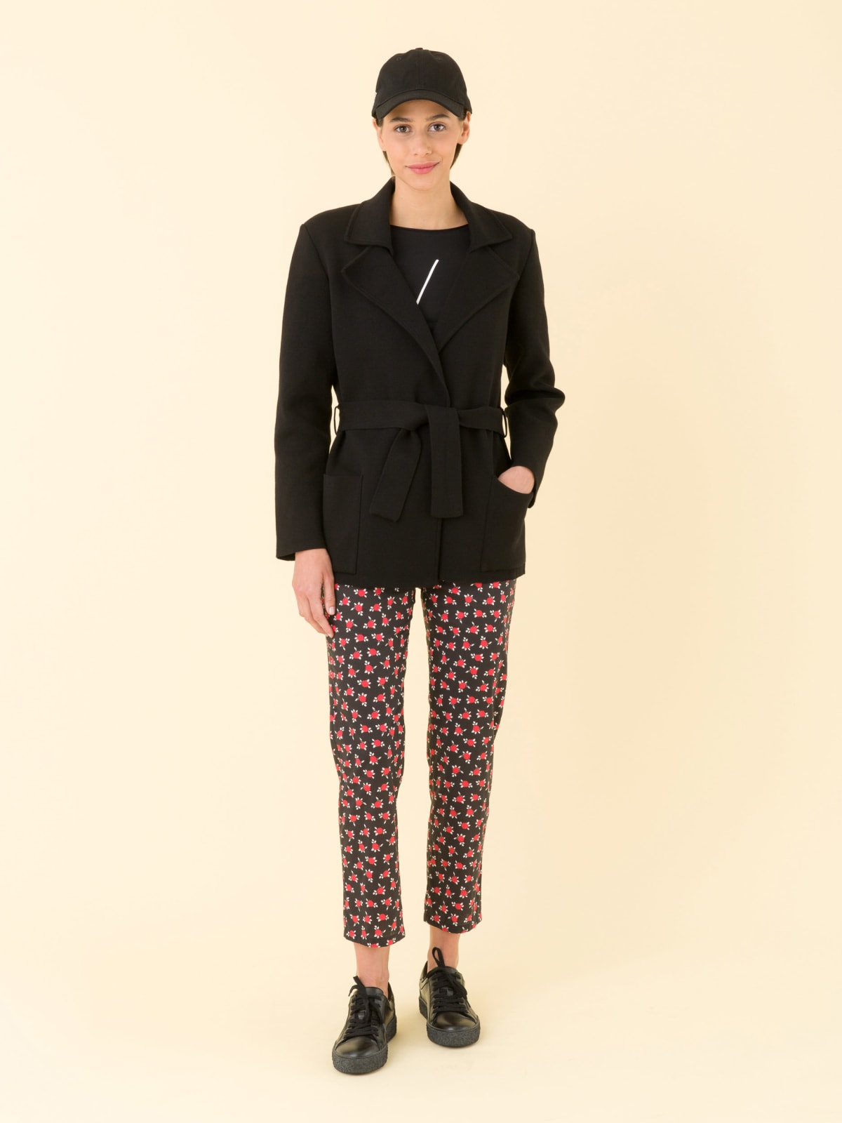 Elvy printed cotton trousers