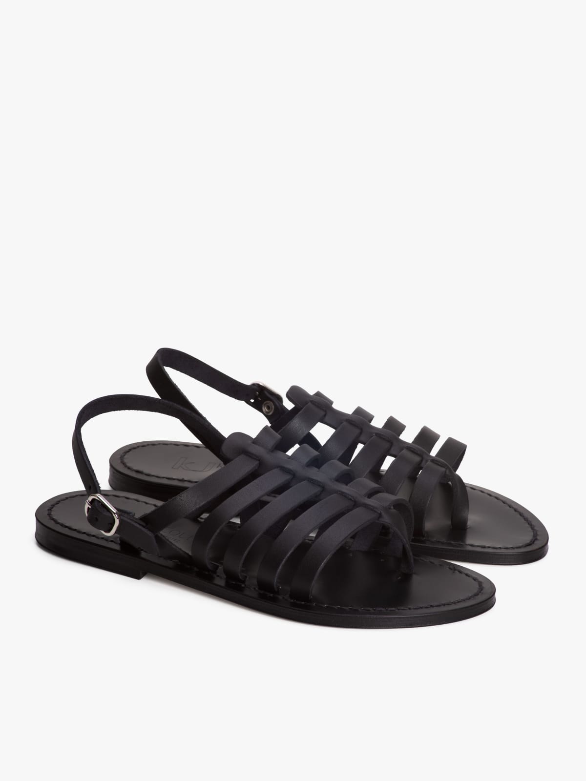 black leather Homère sandals K. Jacques