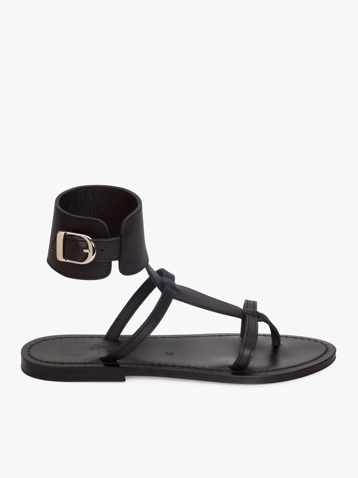 black leather Caravelle sandals K.JACQUES