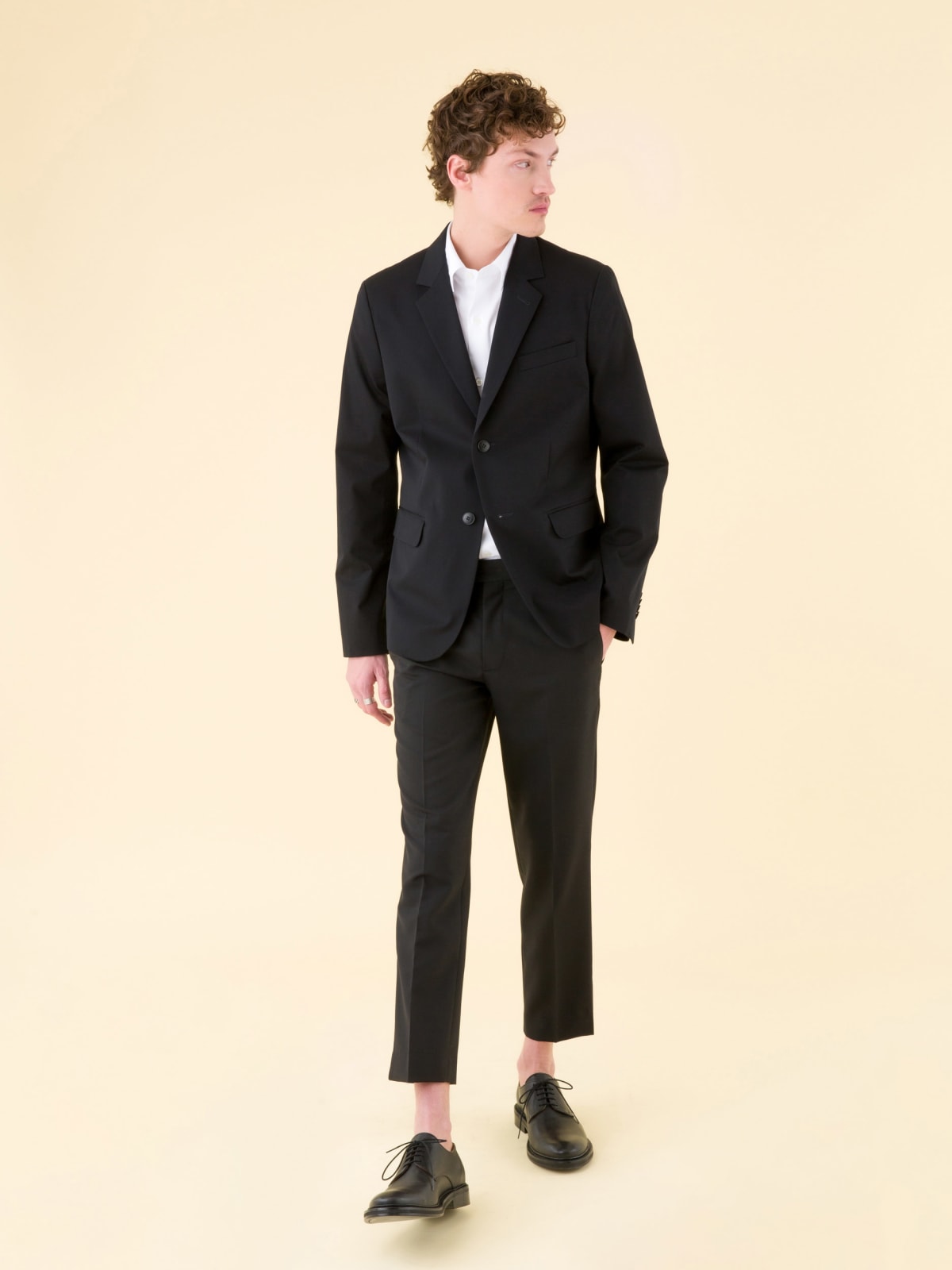 black woollen Jam trousers